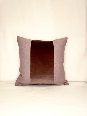 Lilac Linen & Velvet Pillow
