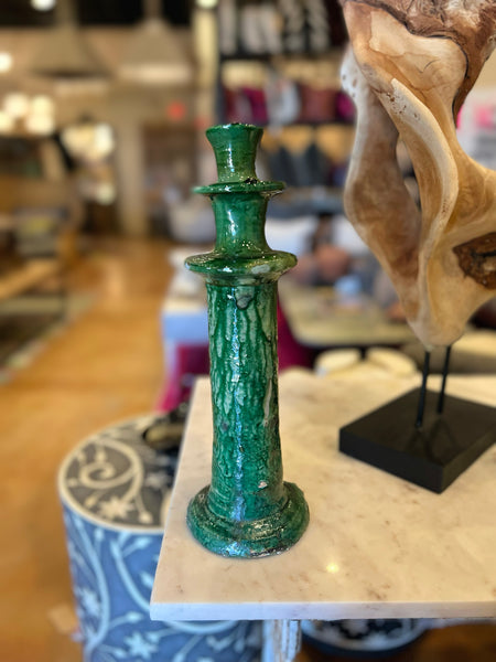 Green Tamegroute Candlestick Large