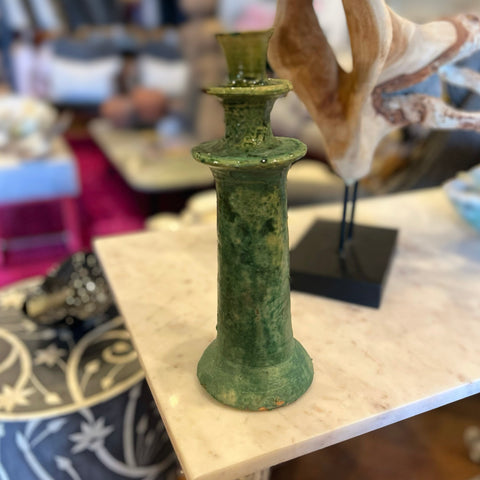 Green textured tamegroute pottery.