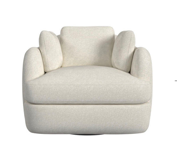 White Chenille Swivel