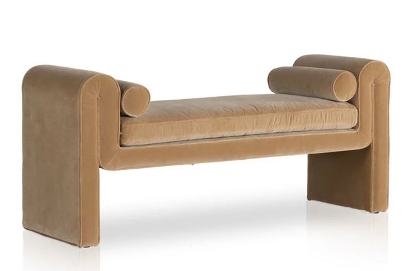 Tan Bolster Bench