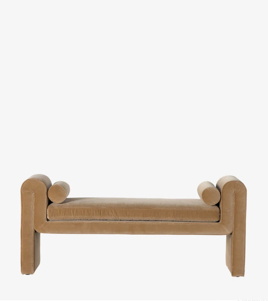 Tan Bolster Bench