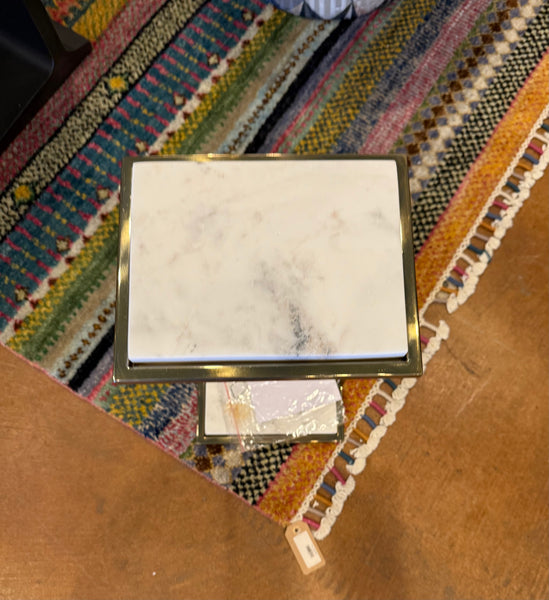 Small Brass Marble Table