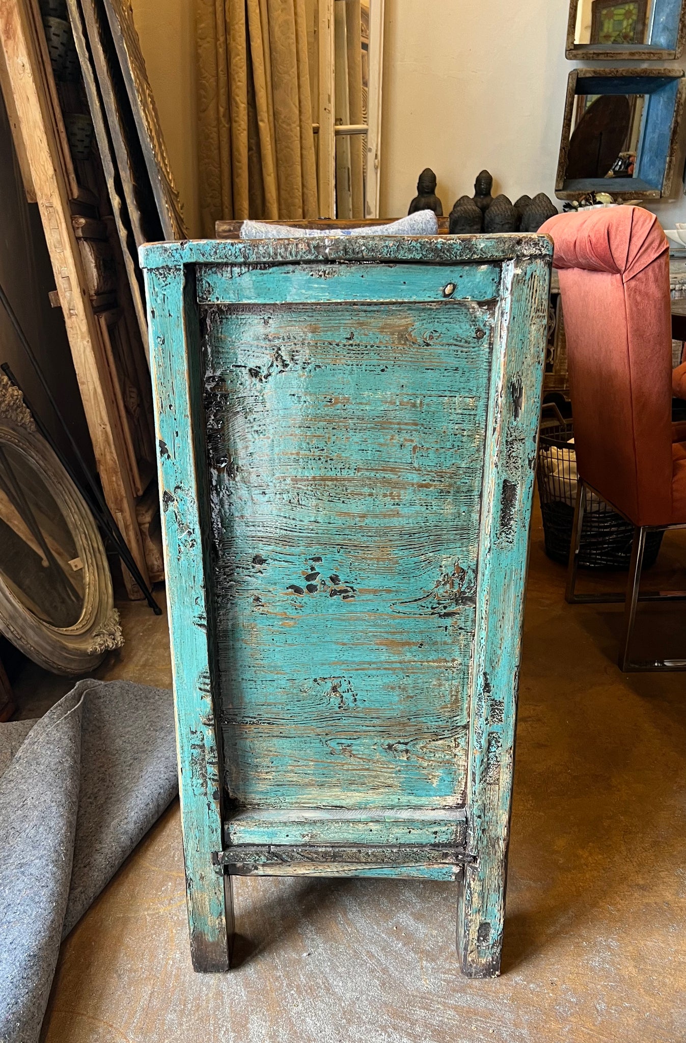Blue Green 3 Door Sideboard