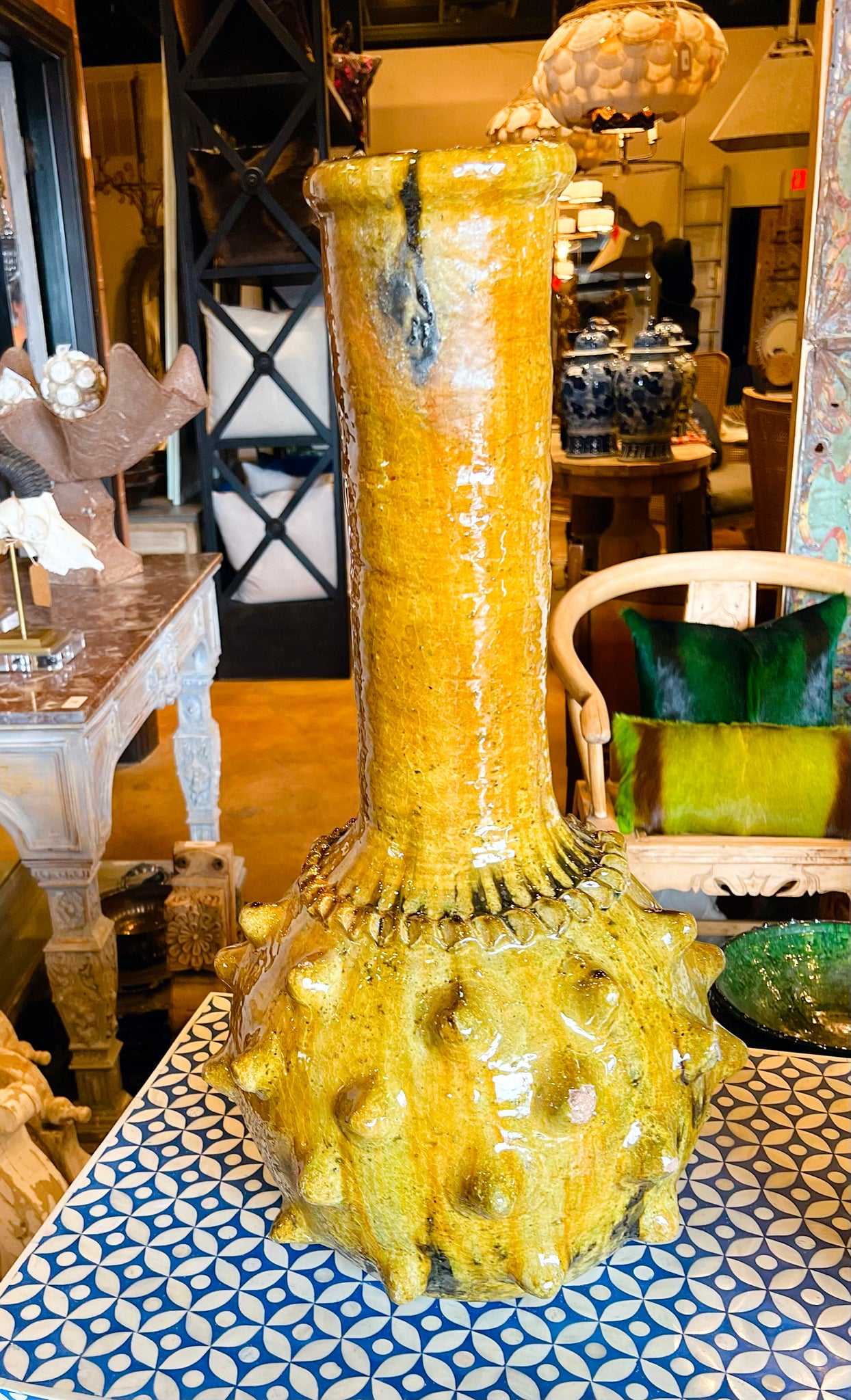 Tangiers Mustard Tamegroute Vase