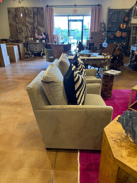 Stationary Cut Velvet Chair