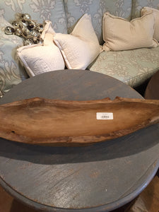 Teak oval dish