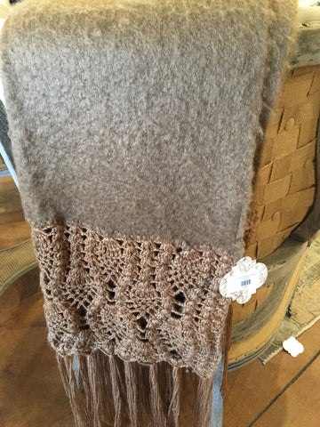 Crochet Blanket Brown
