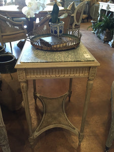French side table with marble