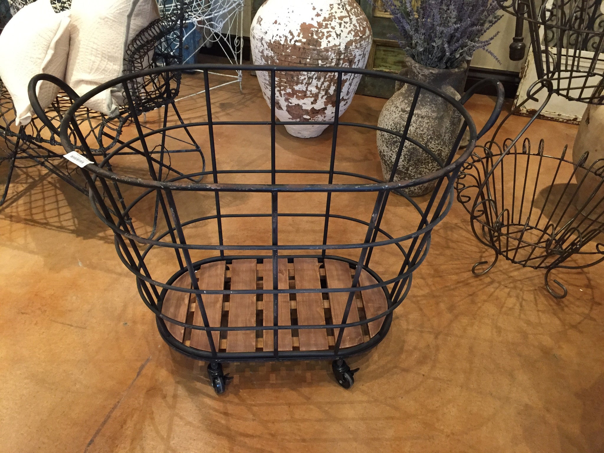 Baskets on Wheels - Metal