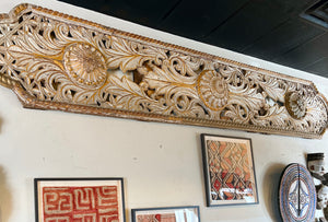 Carved Wood Plaque-Antique