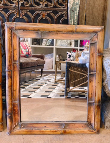 Bamboo mirror- large