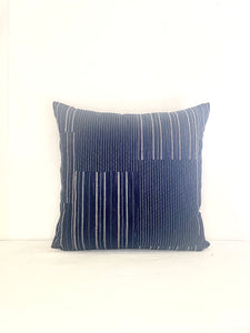 Blue Stripe Designer Pillow