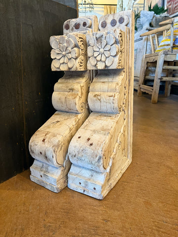 Carved Bleach Corbels