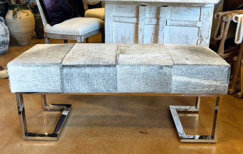Cowhide Bench