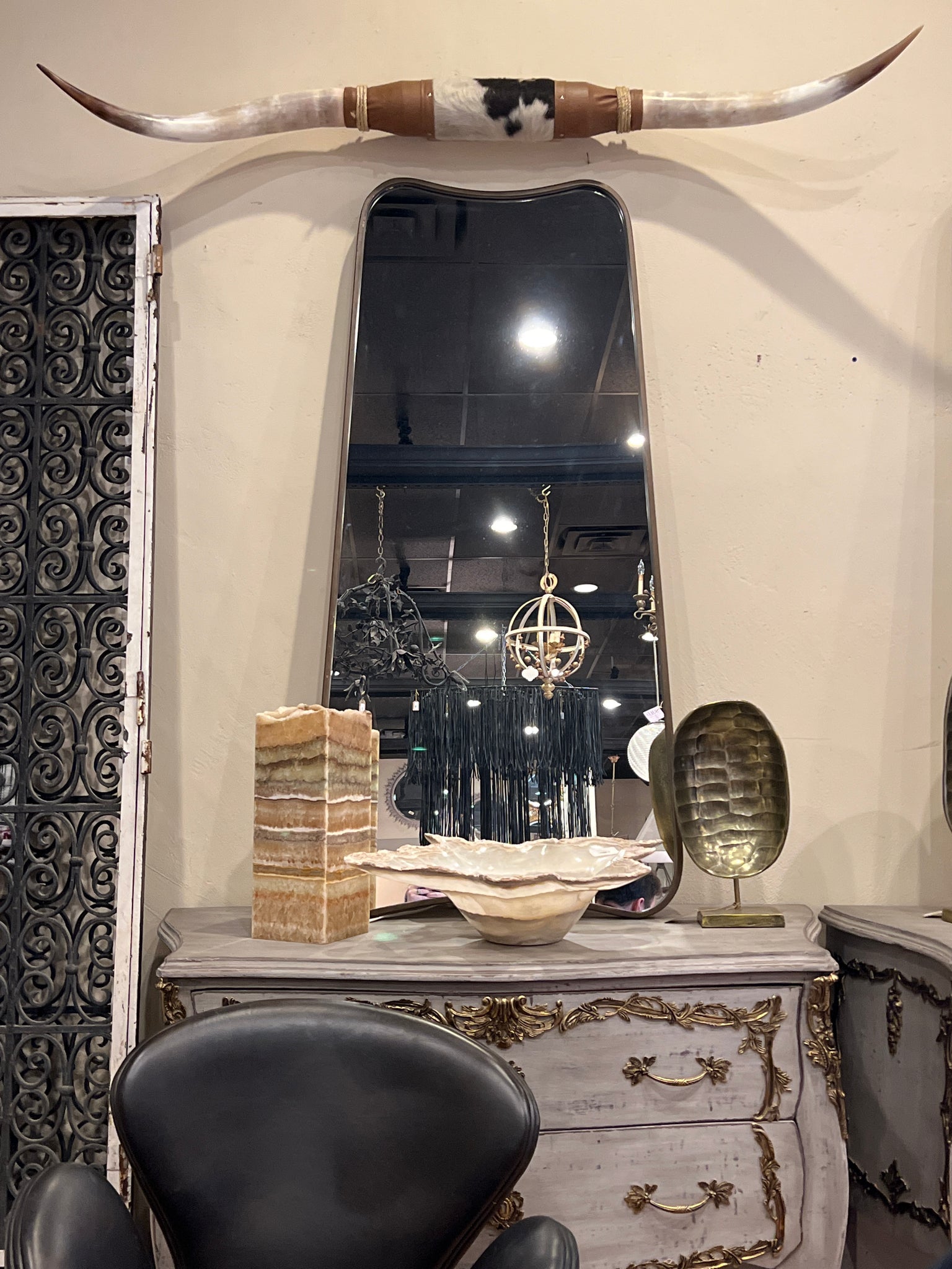 Curved Top Mirror Long