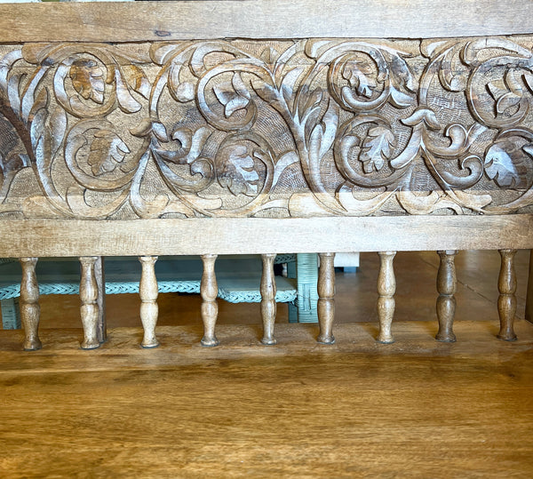 Wooden Day Bed Carved