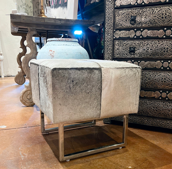 Cowhide Stool Square