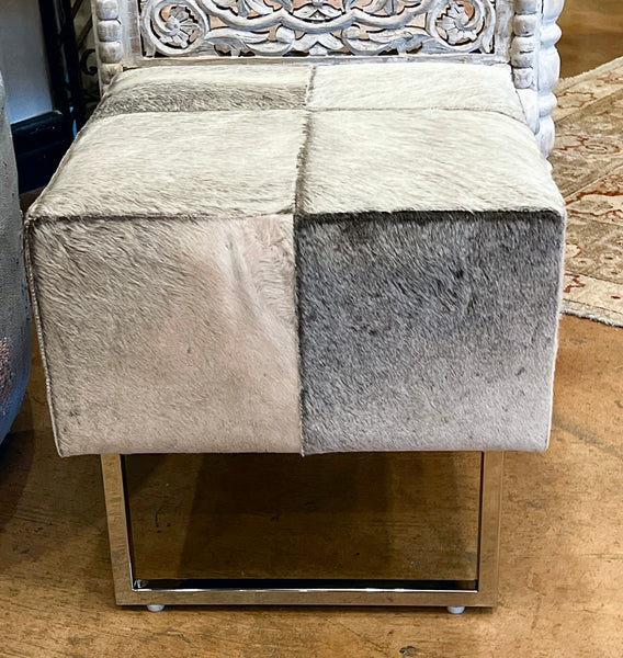 Cowhide Stool Square