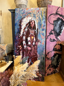 Indigenous Man Painting (Indian)