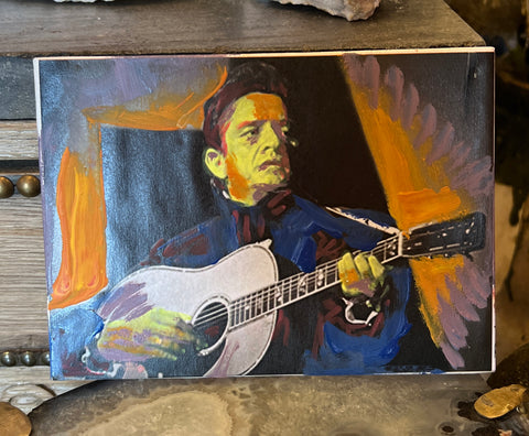 Johnny Cash Painting