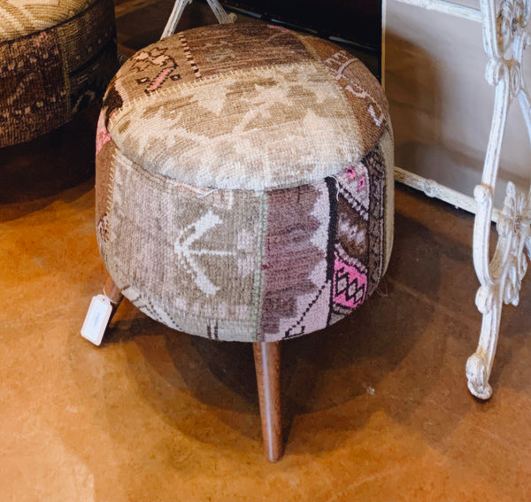 Bench- Kilim Round Stool