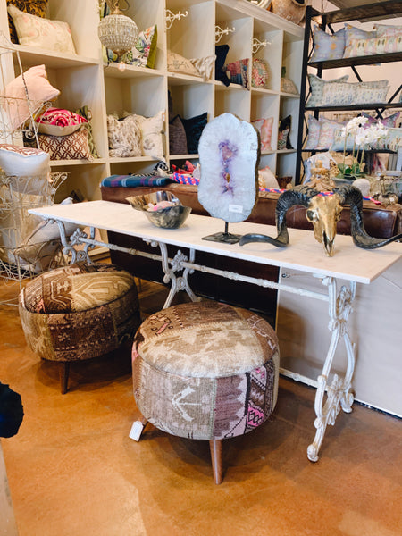 Bench- Kilim Round Stool
