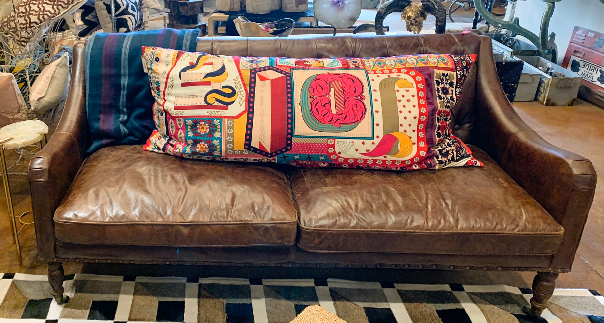 Leather Loveseat