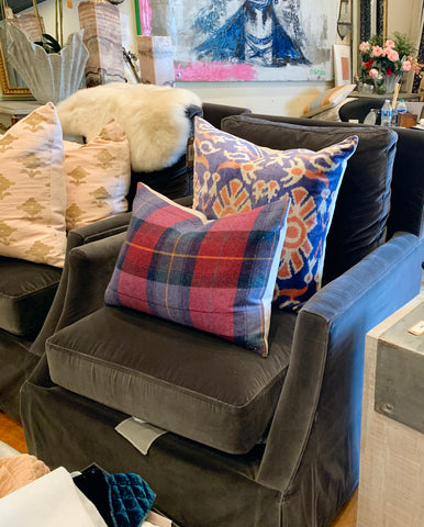 Leigh Swivel - Gray Velvet