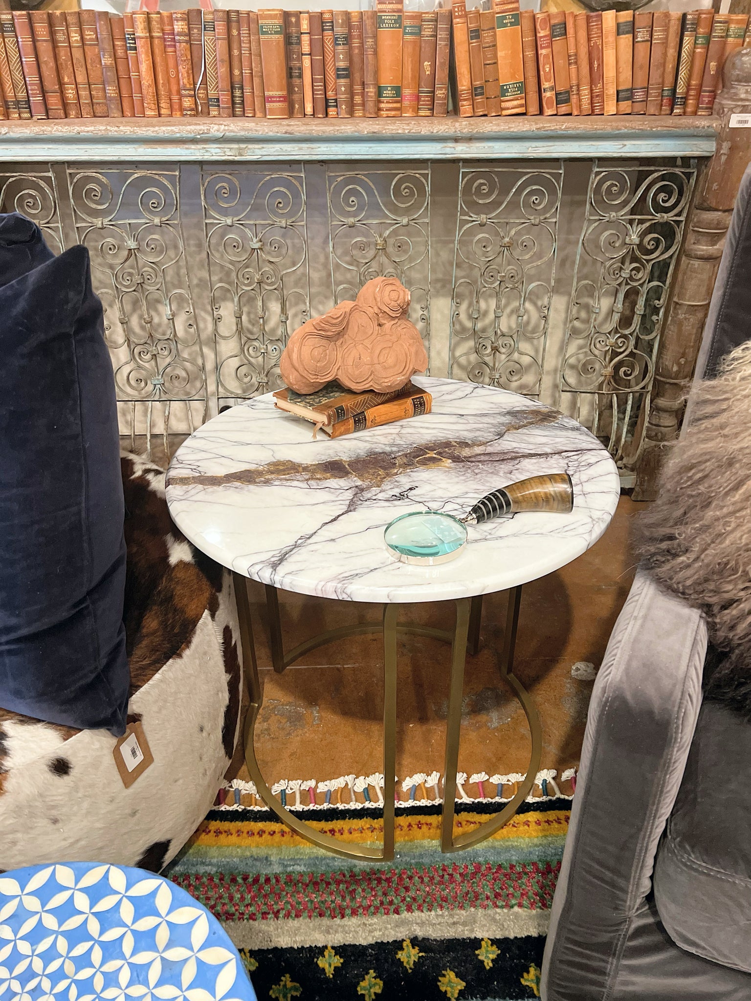 Marble Top Side Table
