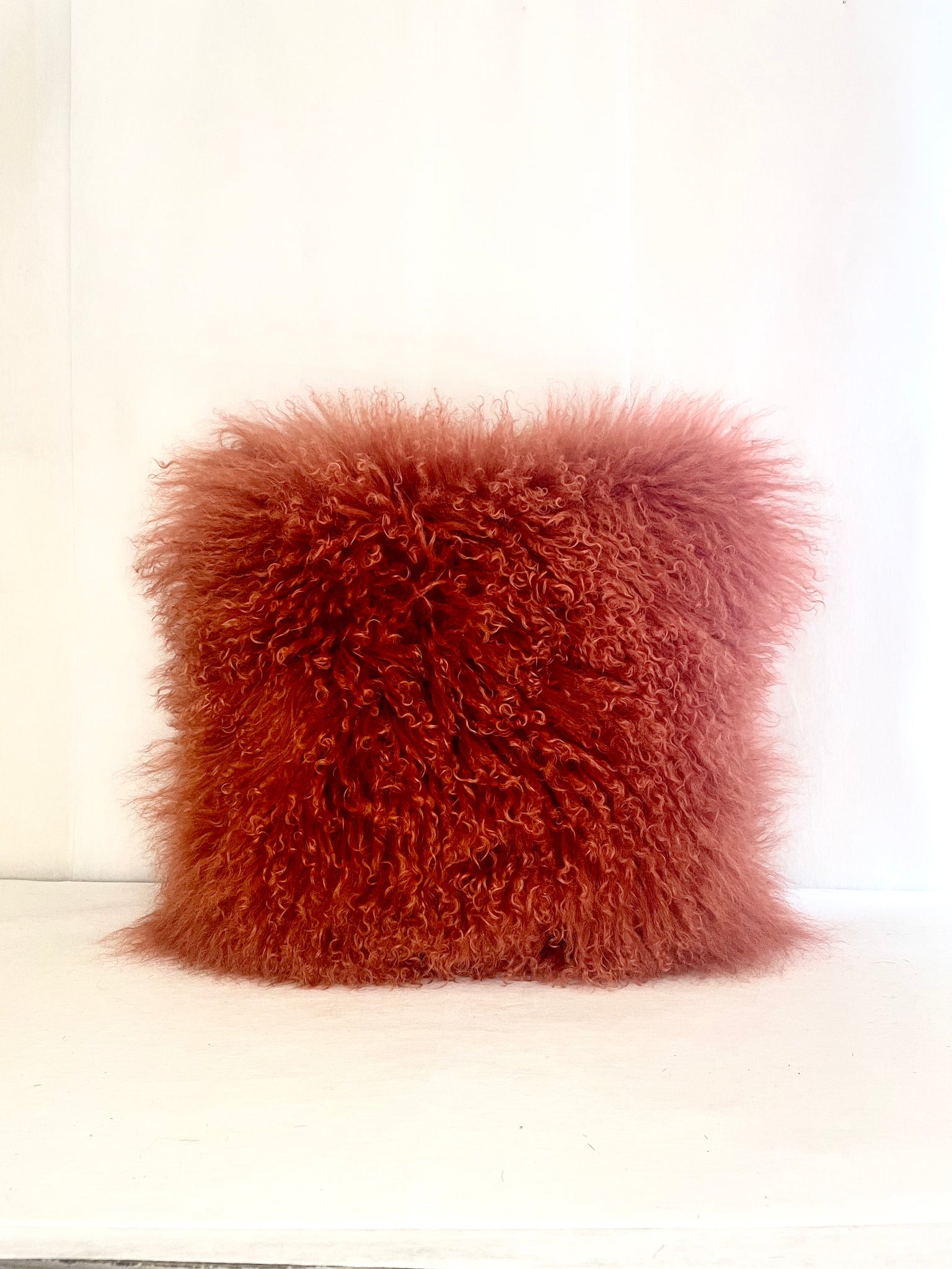 Orange Tibetan Sheep Pillow