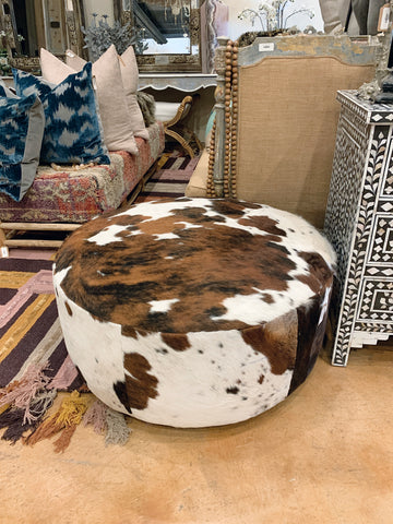Ottoman- Cowhide
