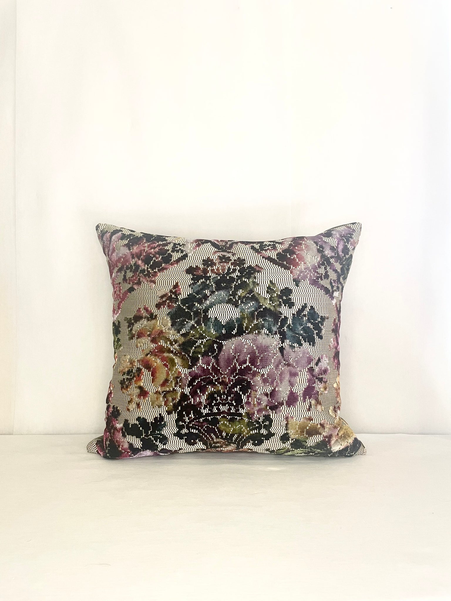 Silver & Jewel Tones Pillow