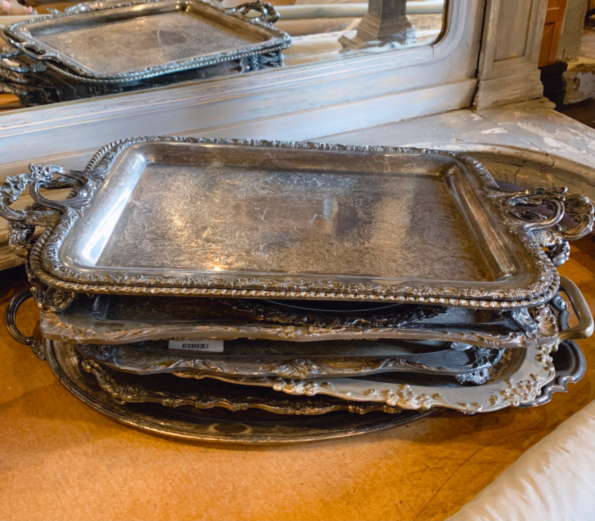Silver Serving Tray - H