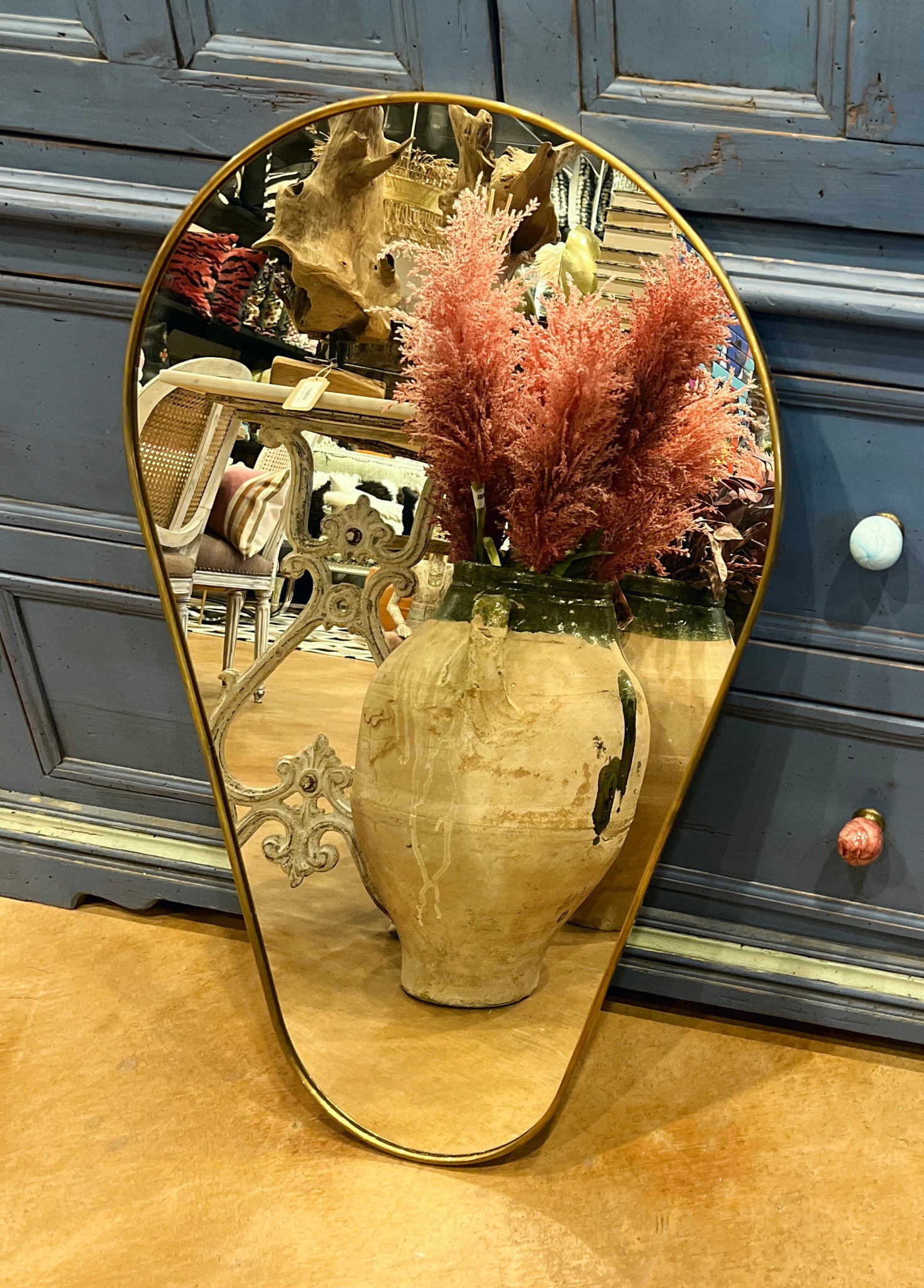 Teardrop Bronze Mirror