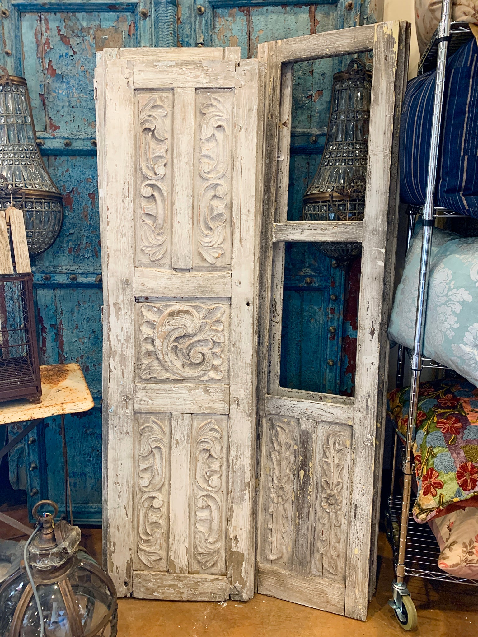 Wood Carved Doors-pair