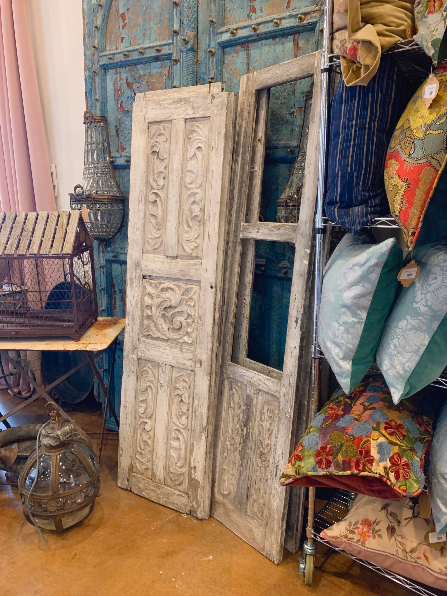 Wood Carved Doors-pair
