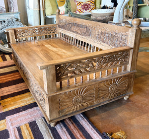Wooden Day Bed Carved