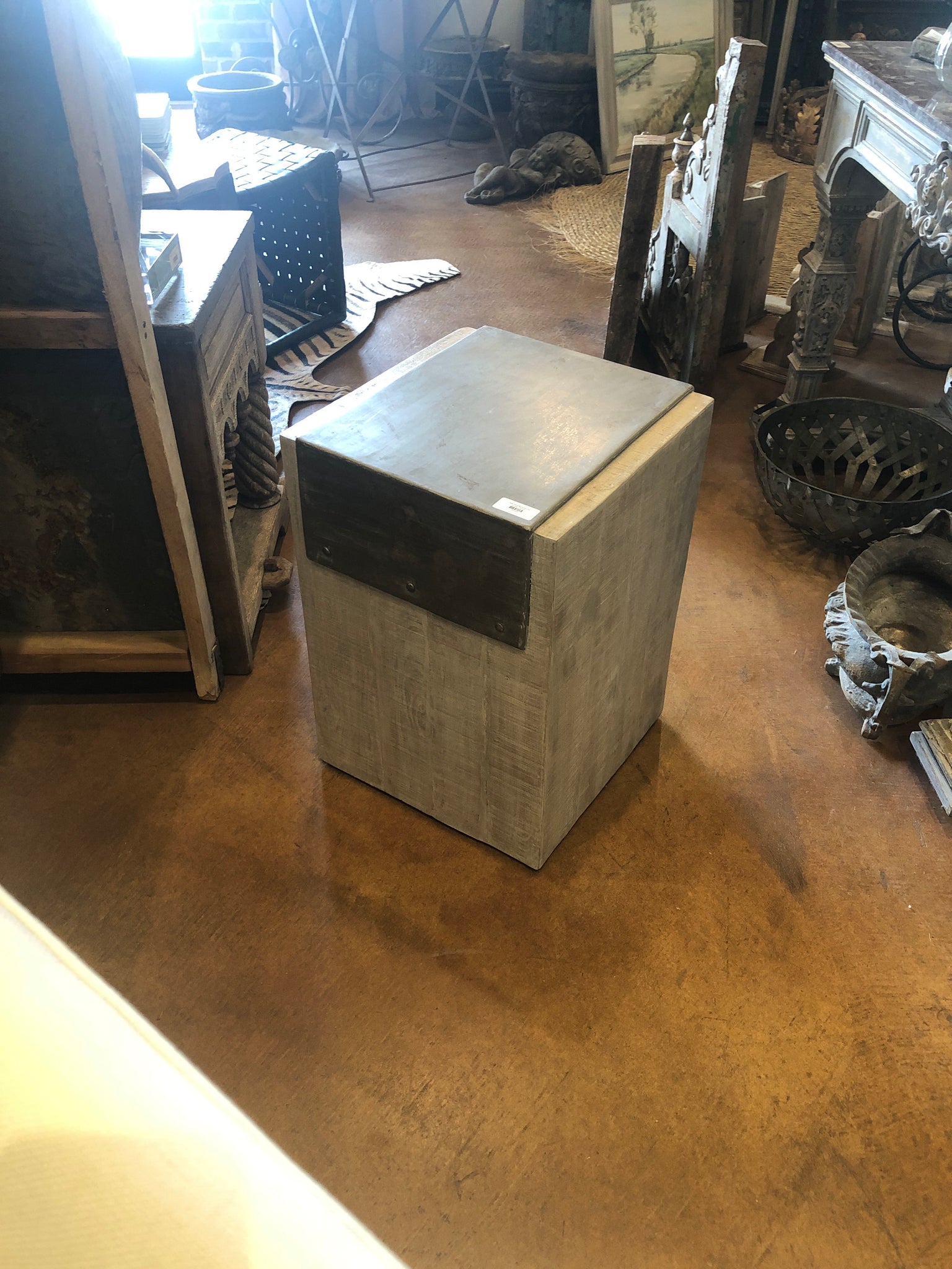 Table/Stool-Wood and Iron