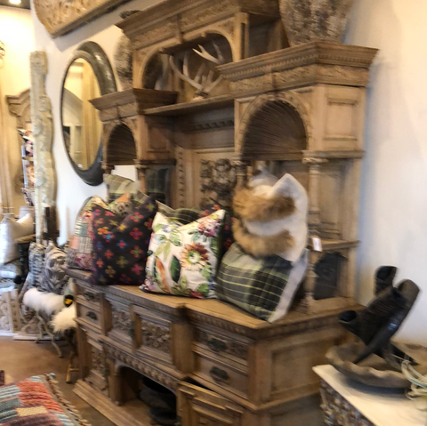 Buffet - Antique Carved Wood