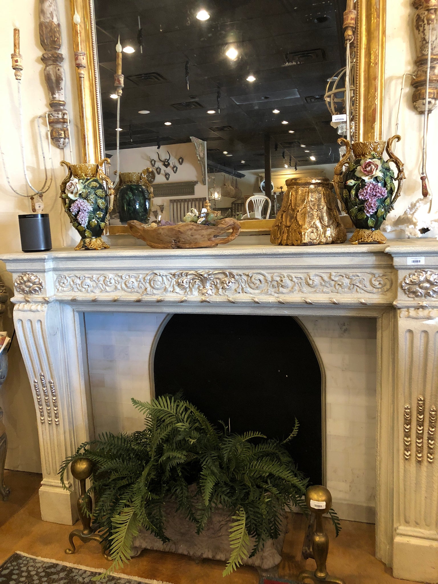 Fireplace Mantle - Antique