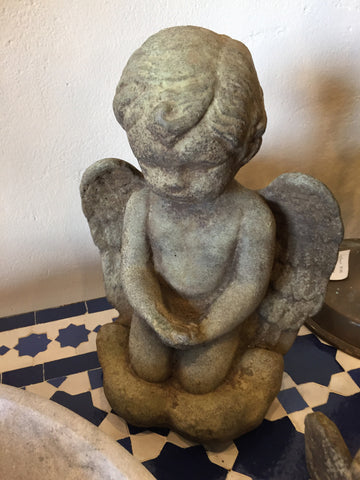 Concrete pillow cherub