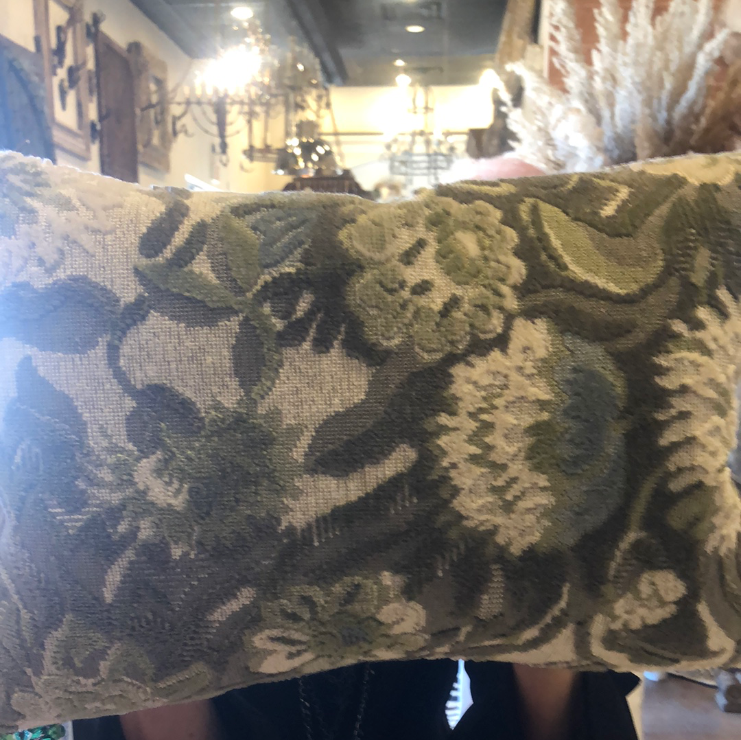 Designer Fabric Lumbar Pillow - 14 x 20