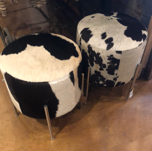 Ottoman-16x18 hide SS legs
