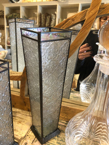 Etched vase