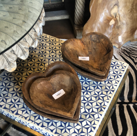 Wood- Heart Bowl, medium