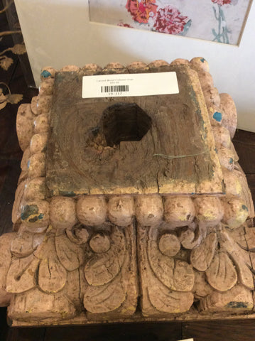 Carved Wood Column riser