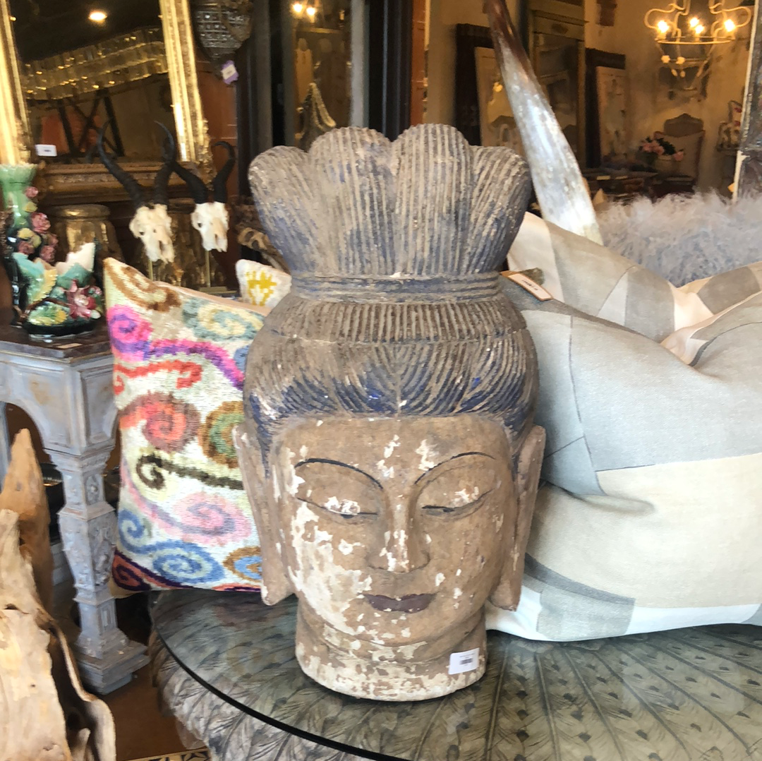 Mask-Wood Buddha Intricate