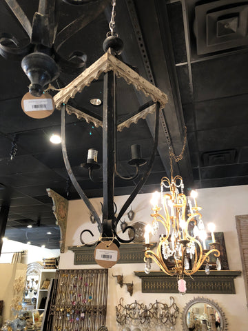 Black & White Chalk Lantern