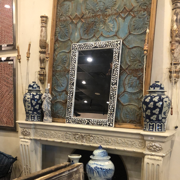 Mirror-24x36 MOP floral